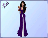 Purple and White Gown