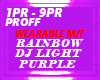 DJ LIGHT, RAINBOW,PURPLE