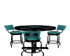 80's Cafe Table Teal
