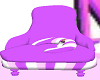 Purple Stripe Feed Chair