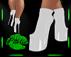Latex Boots -White
