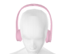 pink ani headphones<3