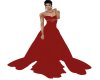 Dark Red wedding Gown
