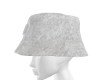 *Fuzzy White Bucket Hat