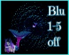 Blu firefly glitter dome