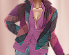 T- Plaid Jacket purple