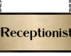 A| Receptionist sign
