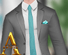 Blue Tie Wedding Suit