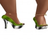 Dazzling Green Heels