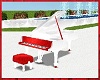 White Red Piano wedding