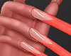 Orange French Nails 🧡