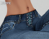$ Lace Up Jeans RL