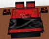 Black Red  Zen Bed