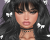 Qaycelin Black/White Bow