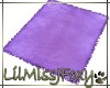 *J* Purple Fur Rug
