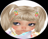 GIRLS BLOND PIGTAILS