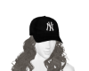 J♡ NY cap with curls 2