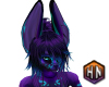 hair purple rave furry f