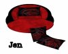 Red/Black Rose Cuddle 