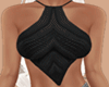 E* Black Crochet Top