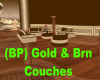 (BP) Gold & Brn Couches