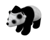 black X-mas hat panda
