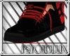 DC Red & Black Shoes