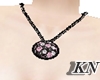 Black Flowers Necklace