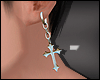 Tx Cross earring