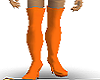 orange thigh high boots
