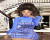 BLUE PLAID DRESS