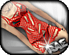 [R] Fishnet Dress | Red