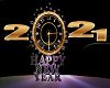 New Year Revolving Clock