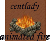 centlady camping fire