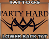 Party Hard Tattoo Back L