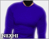 ♔ Fit Sweater Blue
