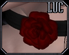 [luc] Choker Rose Red