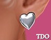 Silver Heart Earrings