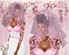 WEDDING veil pink