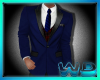 (W) Royal Blue 3pc Suit