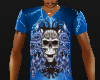 Blue dragon skull shirt