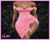 Split Leg Pink Dress