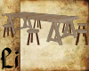 {LI}RusticTableW/Stools