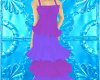Purple Blue Flower Dress