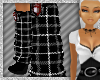 {DR} SH black plaid sock