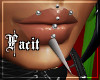 F. Labret piercing.