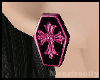 Coffin Earrings - Pink