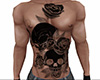 Skull Rose2 Tattoo Front