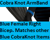 CobraKnot ArmBand Blue