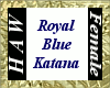 Royal Blue Katana F